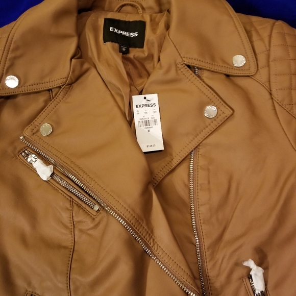 Express Vegan (Minus the) Leather Quilted Moto - Picture 2 of 4